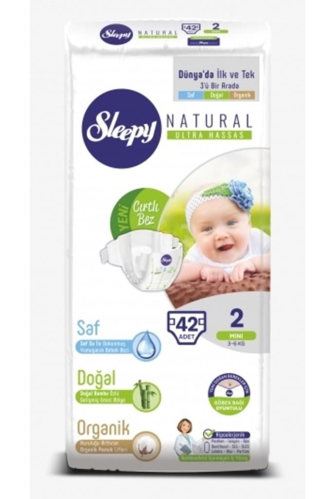 Sleepy Natural Yeni Doğan 2 Numara 42 Adet 3-6 kg 78456