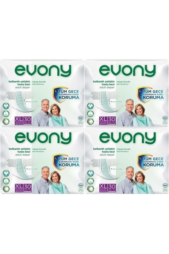 Hasta Bezi Yetişkin Bel Bantlı Tekstil Yüzey Extra Large- Ekstra Büyük Boy 120 Adet (4pk*30)