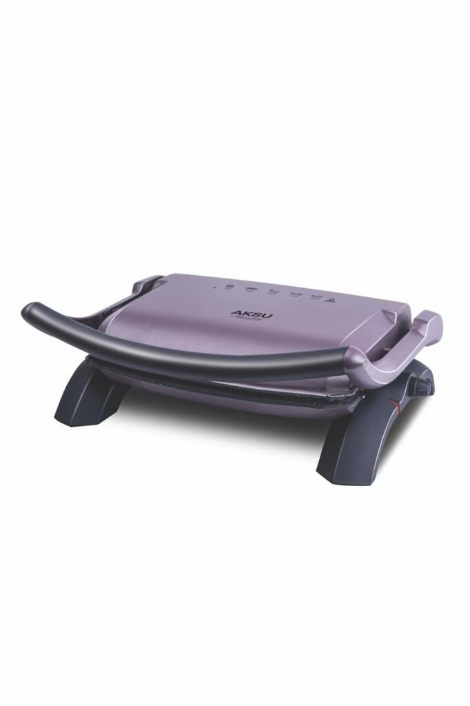 Aksu T28e Tostadoy Granit 1800W Izgara ve Tost Makinesi Violet