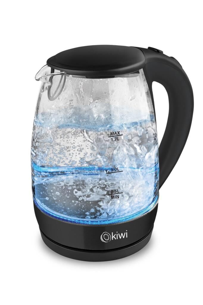 KİWİ 3328 Cam Su Isıtıcı Kettle Siyah