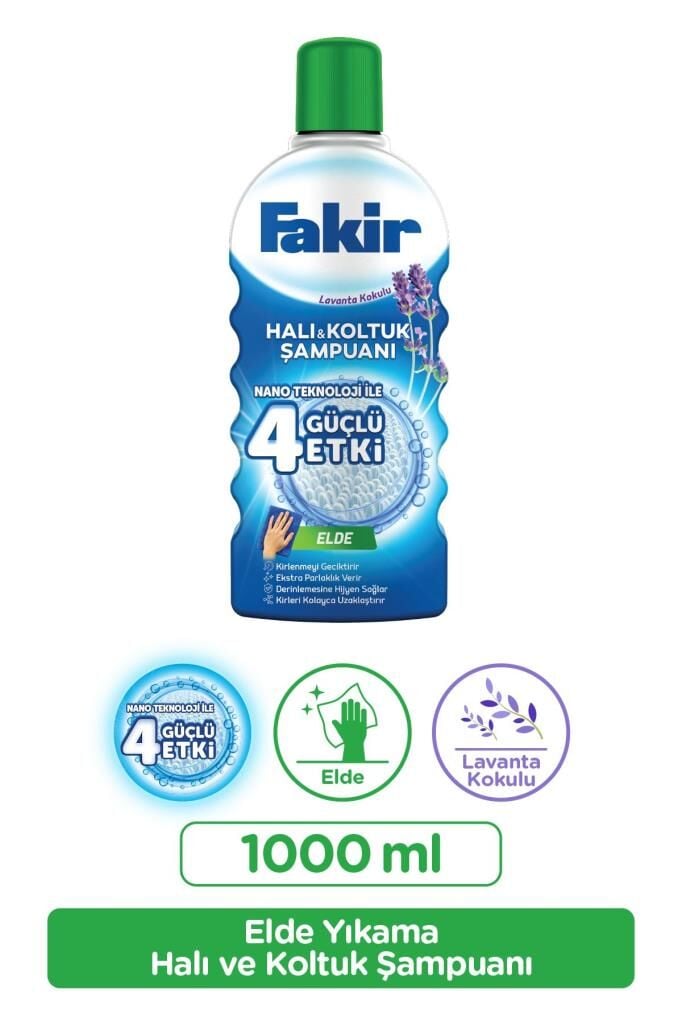 Fakir Elde Lavanta Nano Teknolojili Halı Ve Koltuk Şampuanı 1000 ml