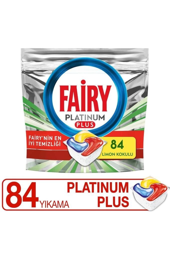 Fairy Platinum Plus Bulaşık Makinesi Deterjanı Kapsülü/tableti 84 Yıkama Limon Kokulu