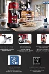 Delonghi Kırmızı Dedica Kahve Makinesi Ec685r